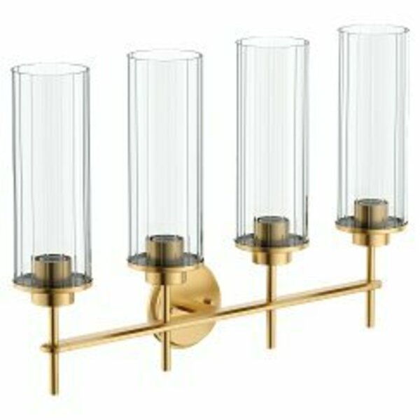 Moen Greenfield Four Globe Bath Light in Brushed Gold YB1764BG